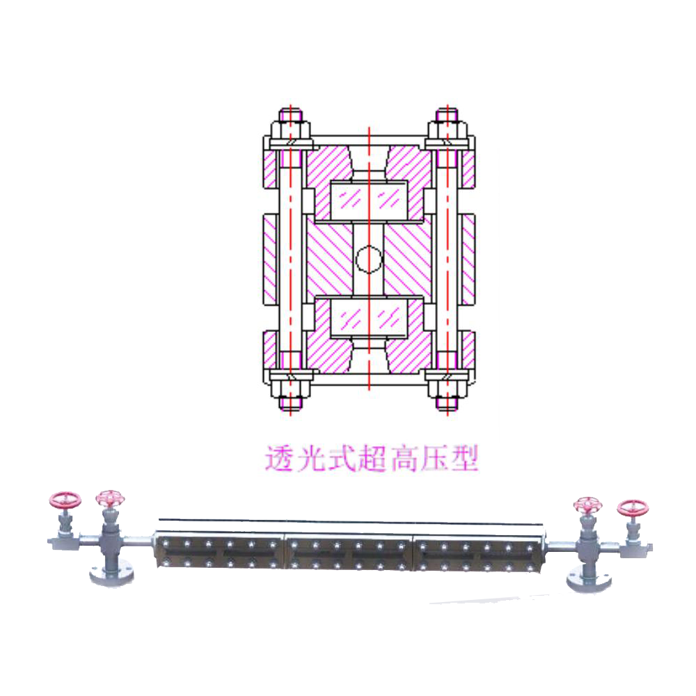 超高压单色玻璃板液位计